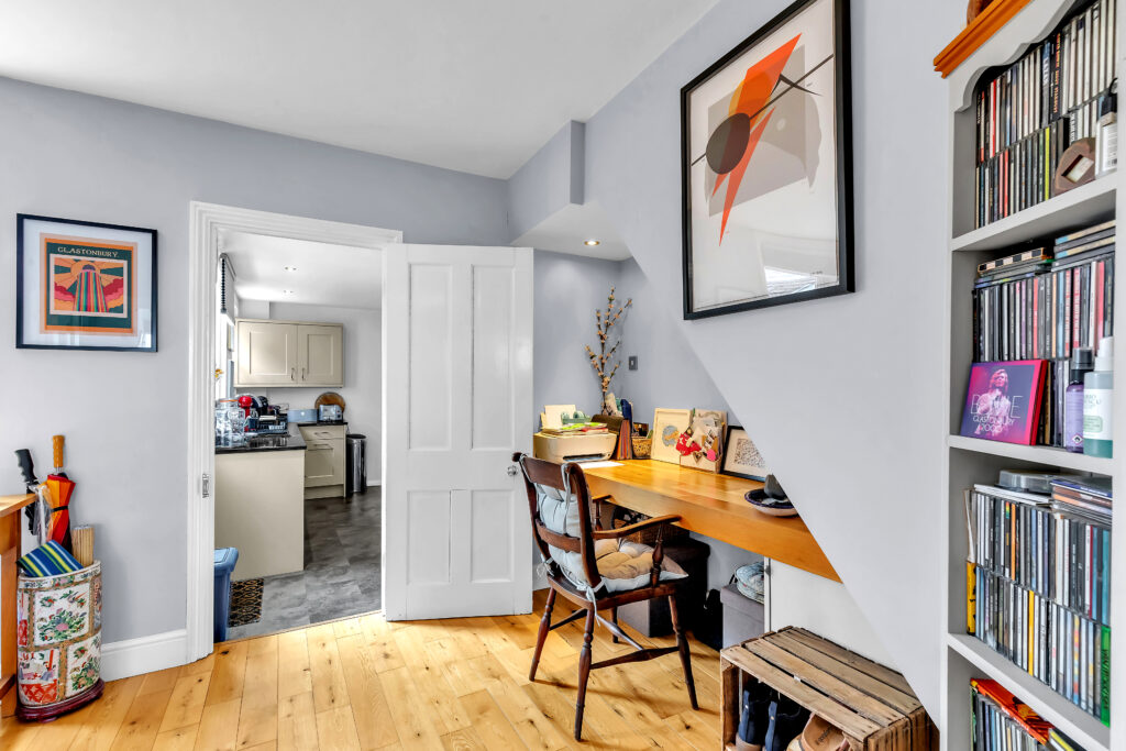 desk area understairs