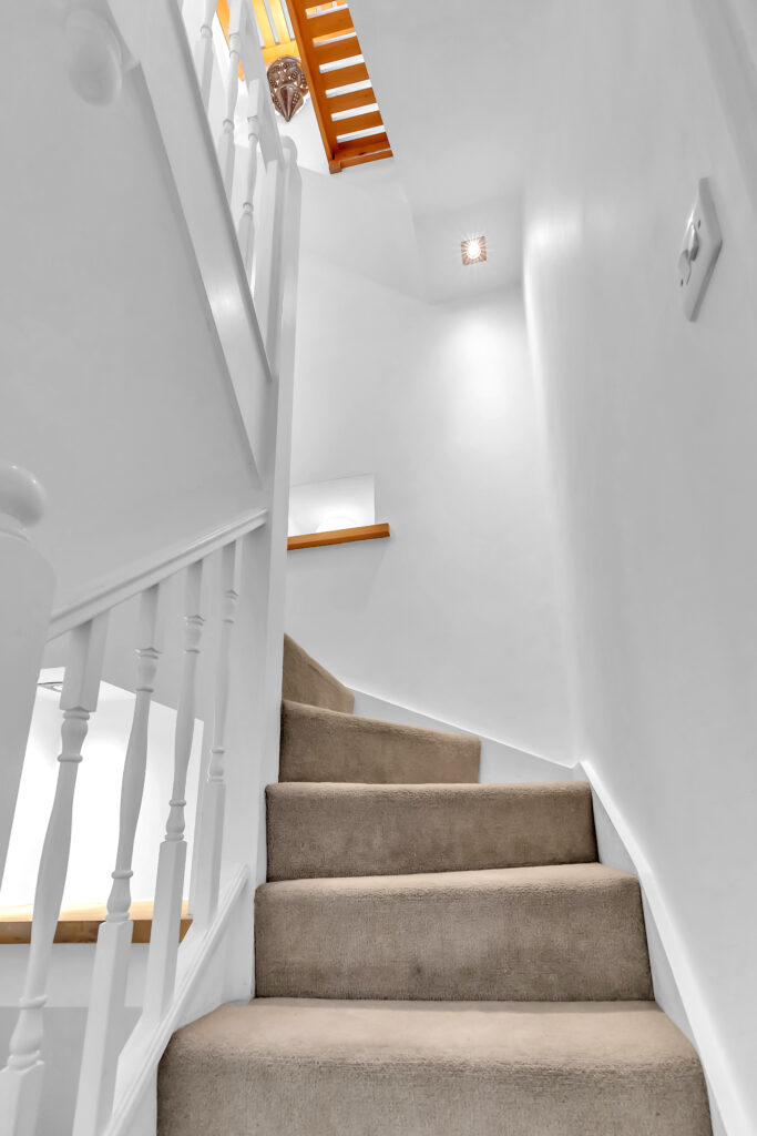 top stairs